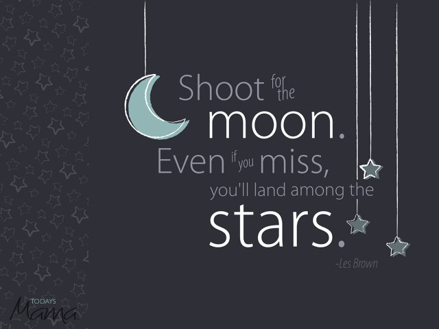 Shoot for the moon even free wallpaper - medium preview image