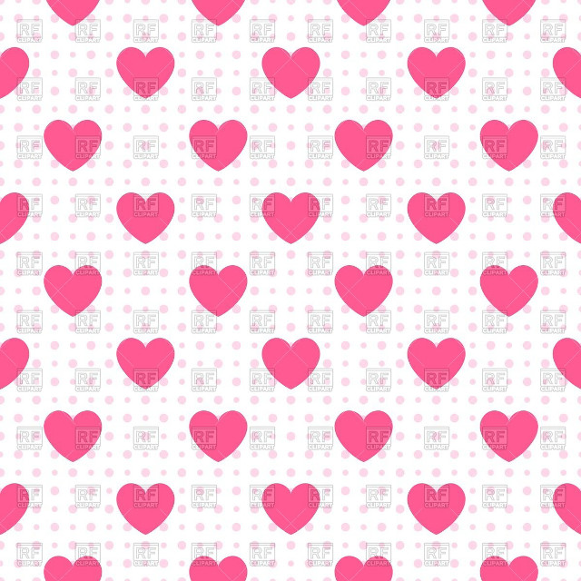 Pink heart pattern white background free wallpaper - medium preview image