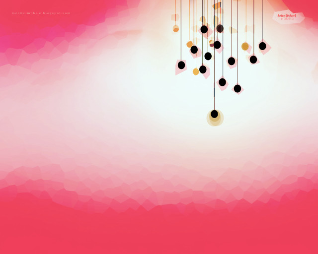 Pink background balls strings white free wallpaper - medium preview image