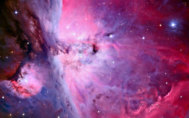Large star cluster sky pink free wallpaper - medium preview image