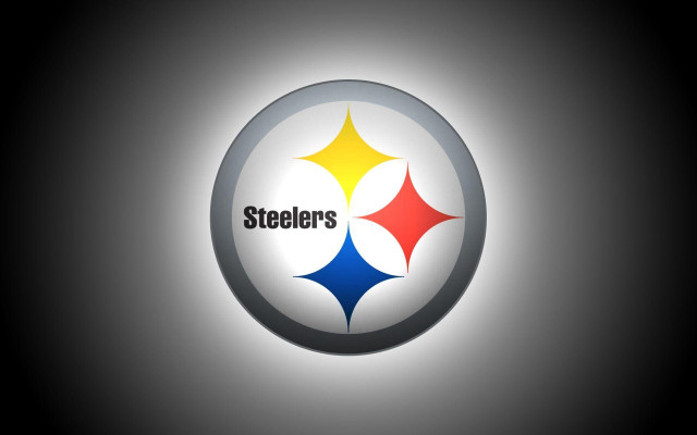 Pittsburgh football logo spotlight dark free wallpaper - medium preview image