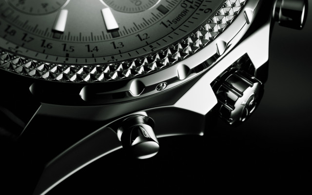 Watch black white face photorealism free wallpaper - medium preview image