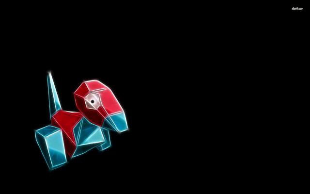 Red blue dog dark background free wallpaper - medium preview image