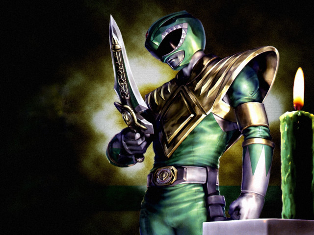 Man green gold costume knife free wallpaper - medium preview image
