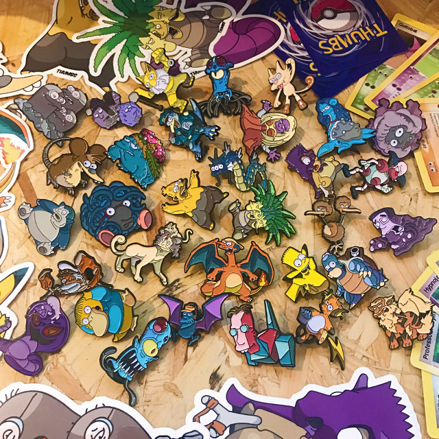 Cartoon stickers table wooden floor free wallpaper - medium preview image