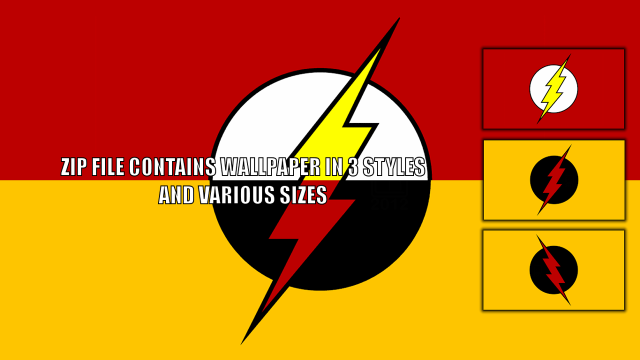 Flash logo zip file contains free wallpaper - medium preview image