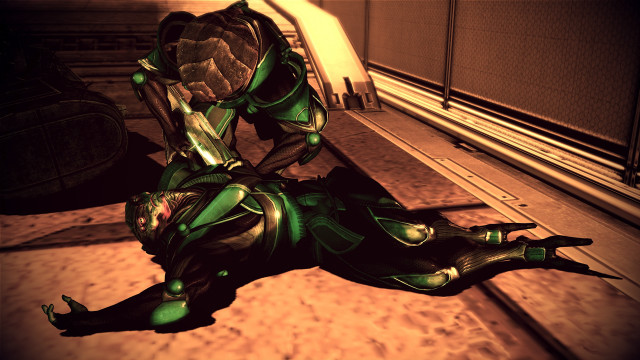 Green alien dimly lit room free wallpaper - medium preview image