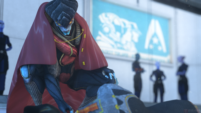Man cape blackdog citystreet blurry free wallpaper - medium preview image