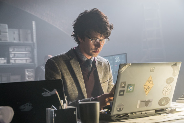 Man sitting desk laptop coffee free wallpaper - medium preview image