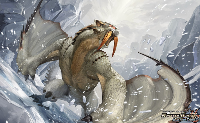 Large white dragon snow bird free wallpaper - medium preview image