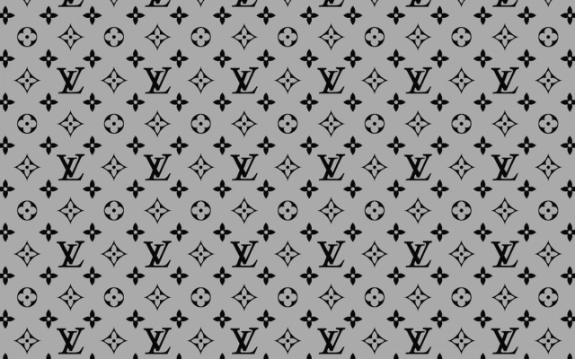 Lv pattern black white gray free wallpaper - medium preview image