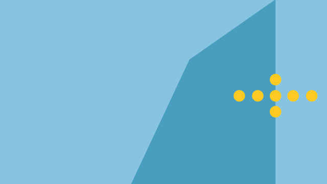 Blue wall yellow dots wireframe free wallpaper - medium preview image