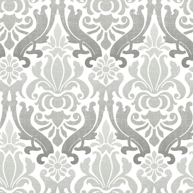 Gray white wallpaper large pattern free wallpaper - medium preview image