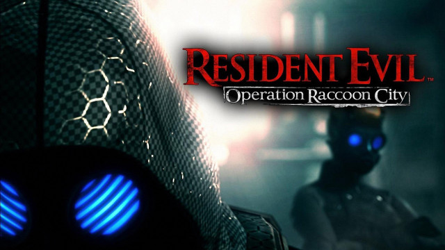 Gas mask glowing eyes resident free wallpaper - medium preview image