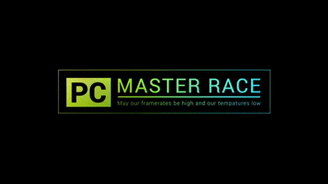 Pc master race logo green free wallpaper - medium preview image