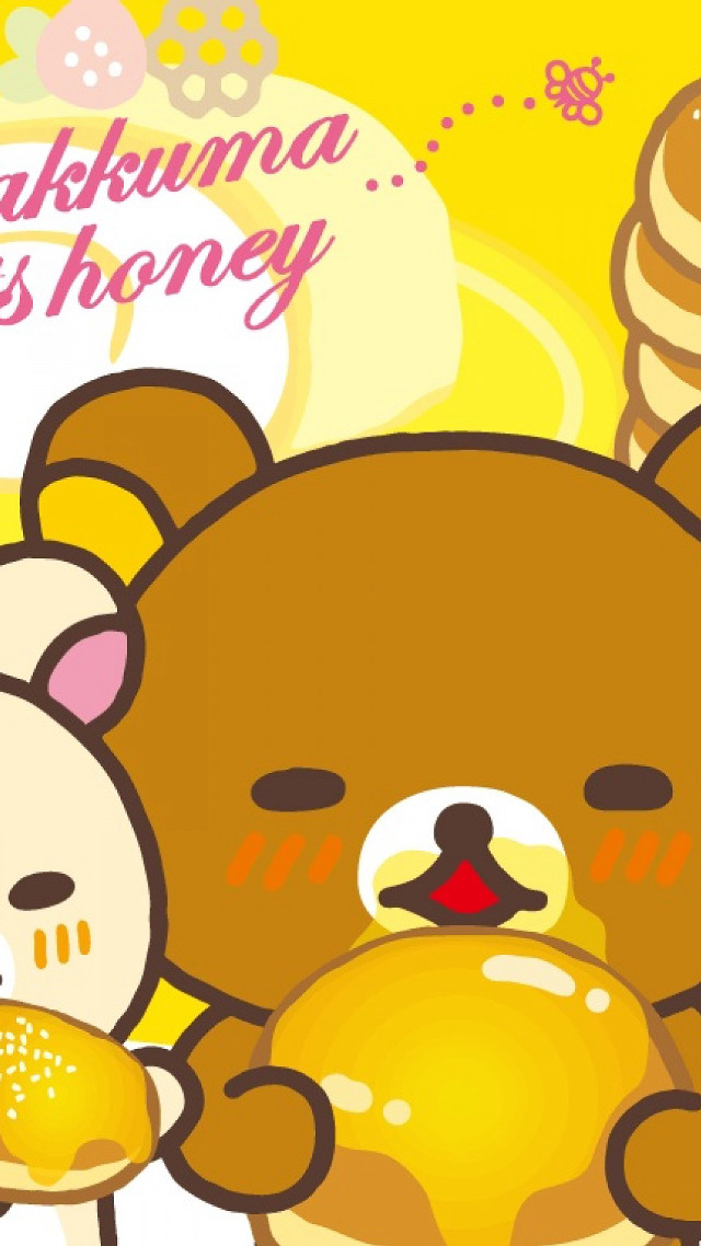 Brown bear white bear holding free wallpaper - medium preview image