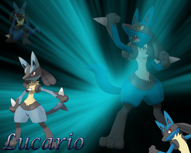 Pokemon group blue light word free wallpaper - medium preview image