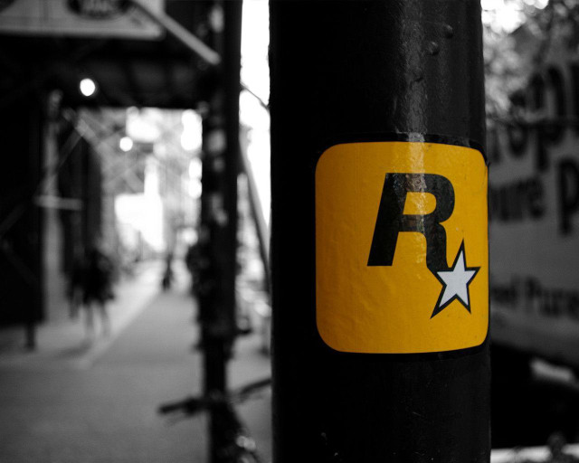 Sticker pole sidewalk building street free wallpaper - medium preview image