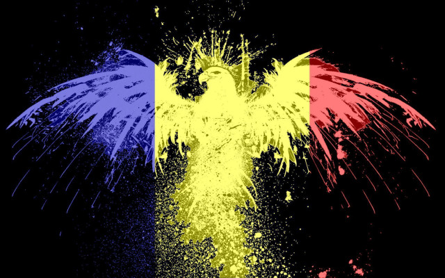 Bird france flag colors black free wallpaper - medium preview image