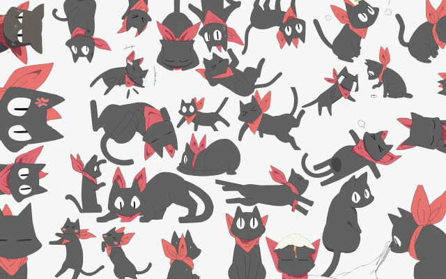 Cats different sizes shapes bunch #2 free wallpaper - medium preview image
