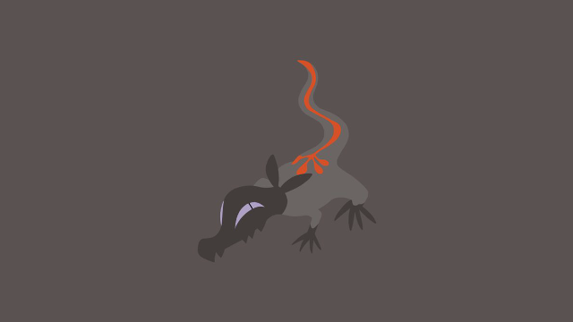 Black gray animal red tail free wallpaper - medium preview image