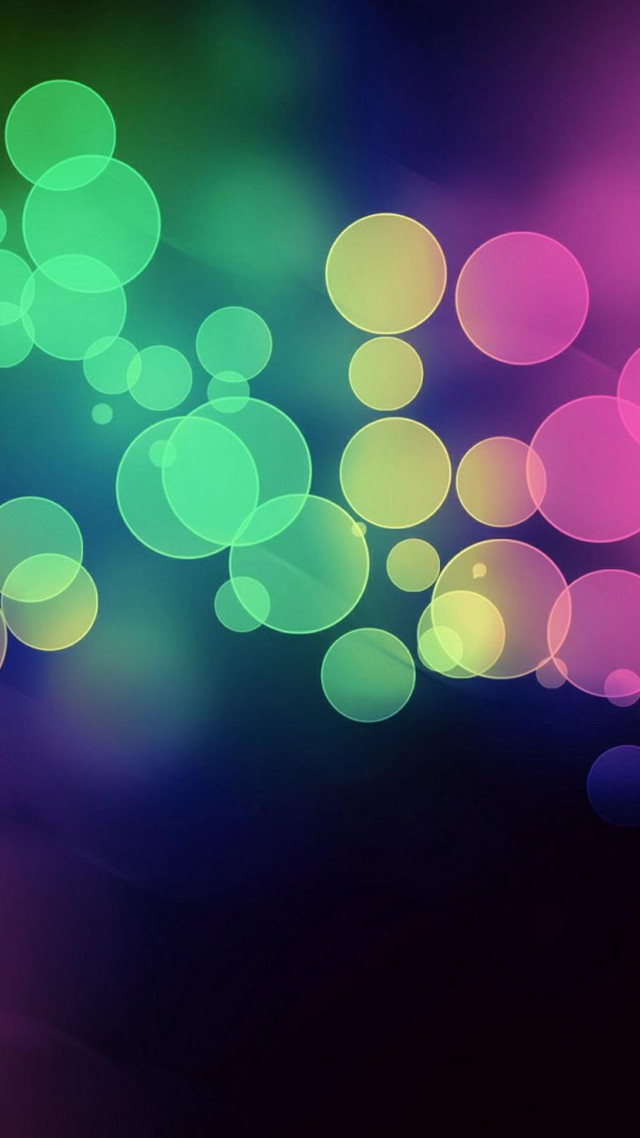 Blurry cell phone circles light free wallpaper - medium preview image