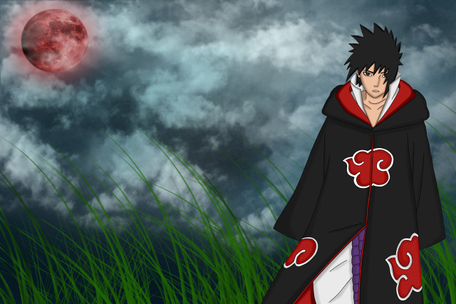 Man black red outfit full free wallpaper - medium preview image