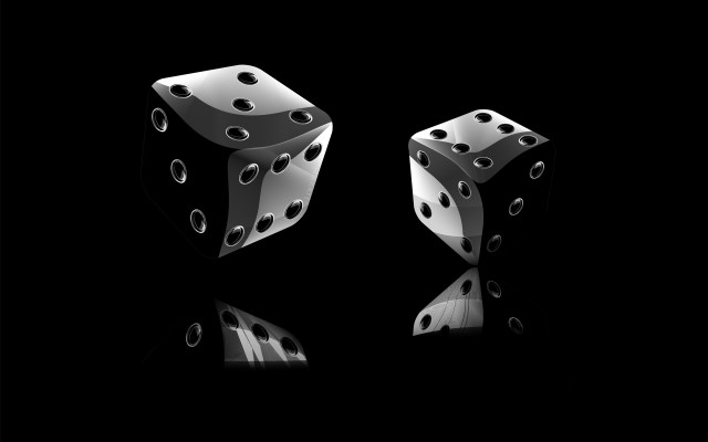Dices reflection black background precisionism free wallpaper - medium preview image