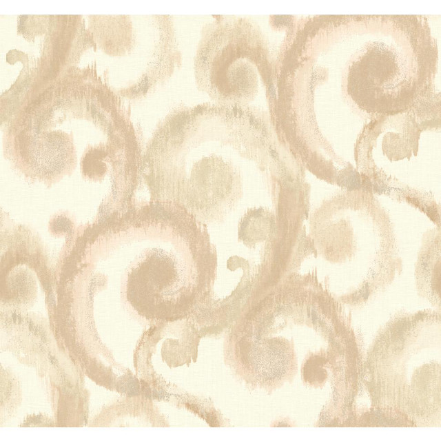 Beige white wallpaper swirl pattern free wallpaper - medium preview image