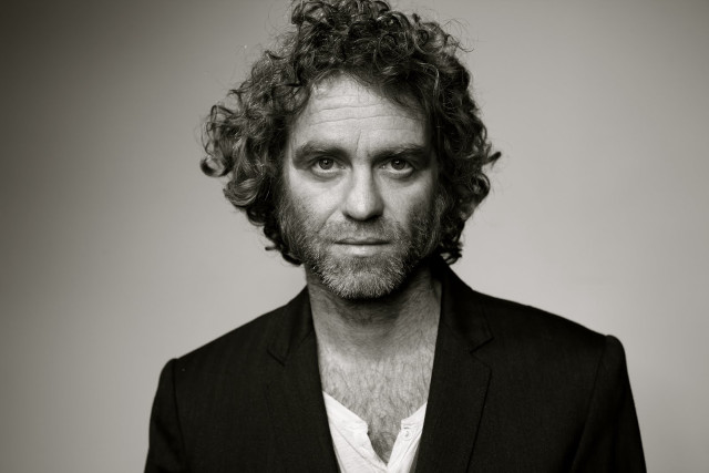 Curly hair beard suit jacket free wallpaper - medium preview image