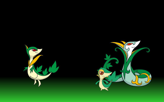 Green yellow dragons sitting black free wallpaper - medium preview image