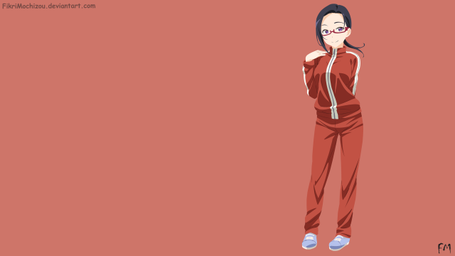 Red outfit woman standing portrait free wallpaper - medium preview image
