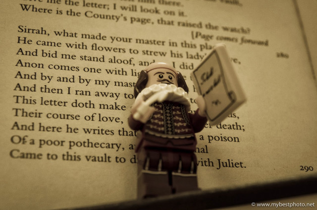 Lego figure holding book poem free wallpaper - medium preview image