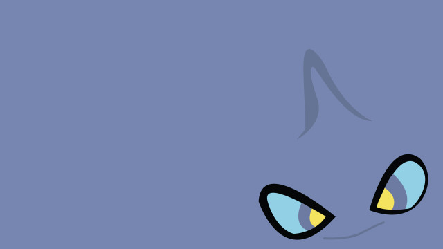Cat eyes blue background yellow free wallpaper - medium preview image