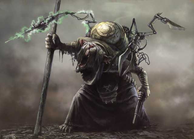 Horned man sceptacle sword holding free wallpaper - medium preview image