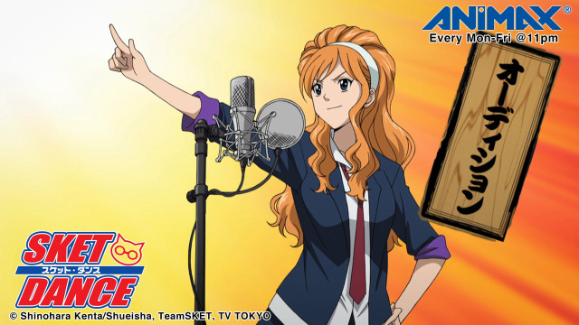 Woman red hair microphone sign free wallpaper - medium preview image