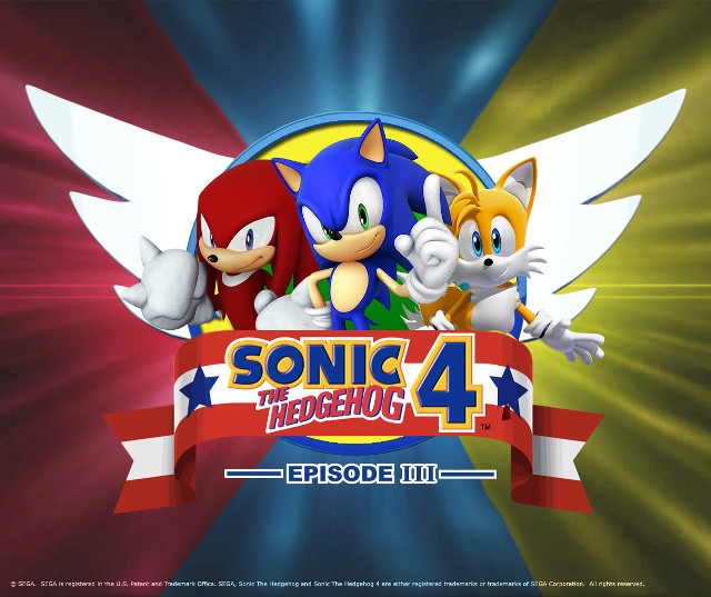 Sonic hedgehog logo two sonics free wallpaper - medium preview image