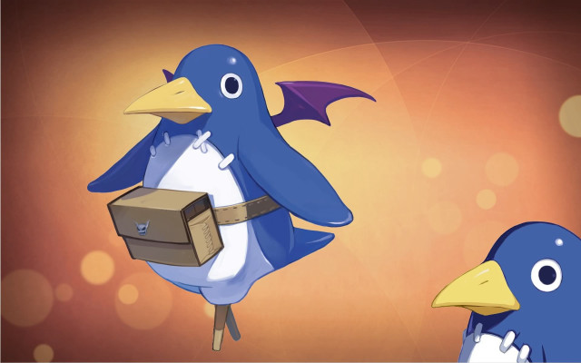 Blue bird briefcase small bird free wallpaper - medium preview image