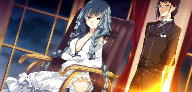 Man woman chair window flame free wallpaper - medium preview image