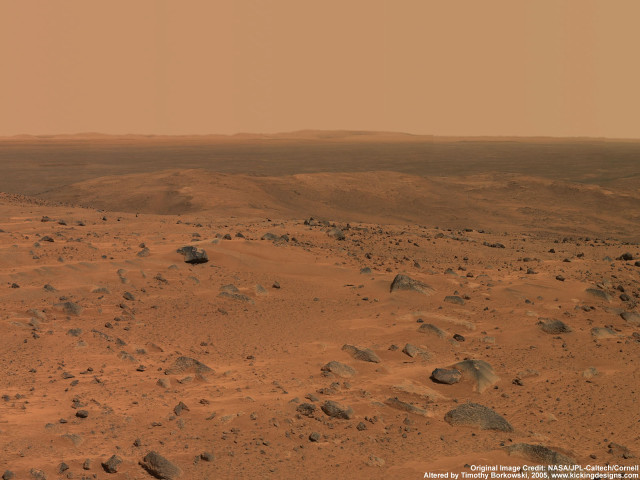 Barren desert rocks sand brown free wallpaper - medium preview image