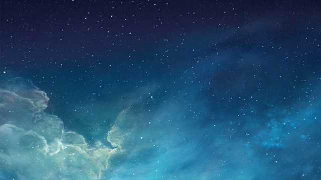Blue space stars clouds bright free wallpaper - medium preview image