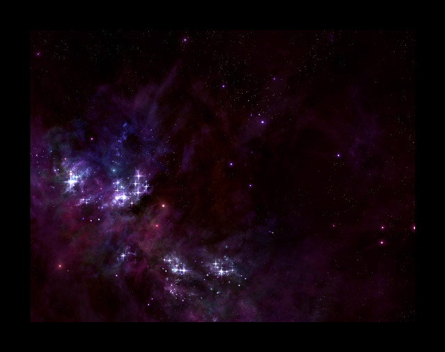 Large cluster stars purple background free wallpaper - medium preview image