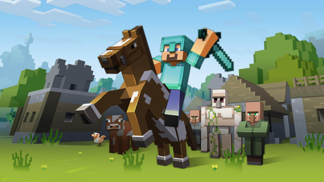 People horse field grass rocks free wallpaper - medium preview image