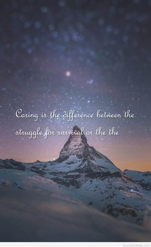 Mountain sky stars quote author free wallpaper - medium preview image
