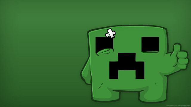 Green monster cross thumbs up free wallpaper - medium preview image