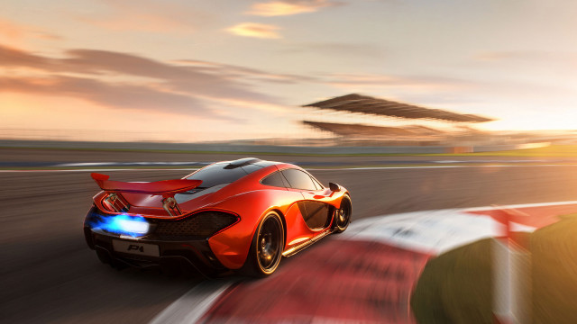 Red sports car race track #51 free wallpaper - medium preview image