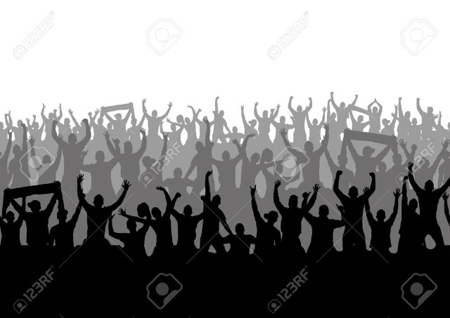 Crowd arms up stock photo free wallpaper - medium preview image