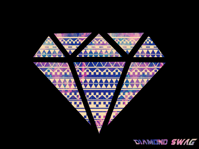 Diamond black background pattern side free wallpaper - medium preview image
