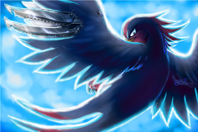 Bird wings claws flying air free wallpaper - medium preview image