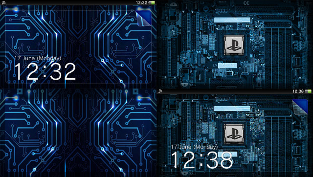 Circuit board clock time display free wallpaper - medium preview image